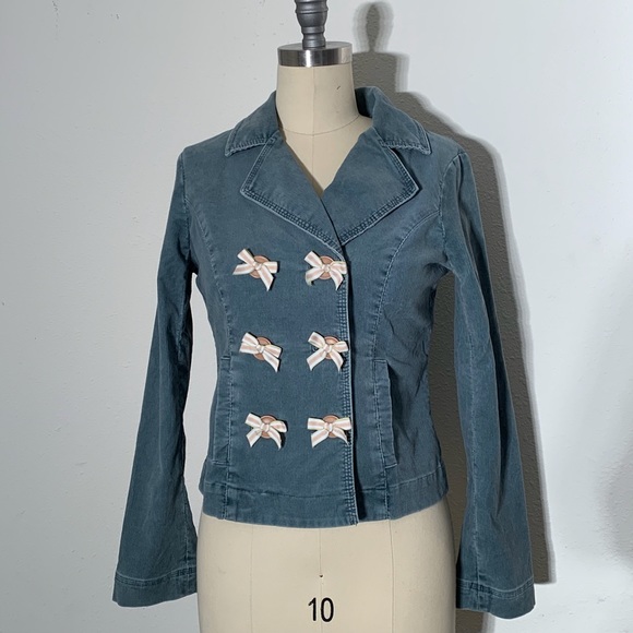 Anthropologie Jackets & Blazers - Anthropologie Elevenses sage corduroy jacket 8 EUC